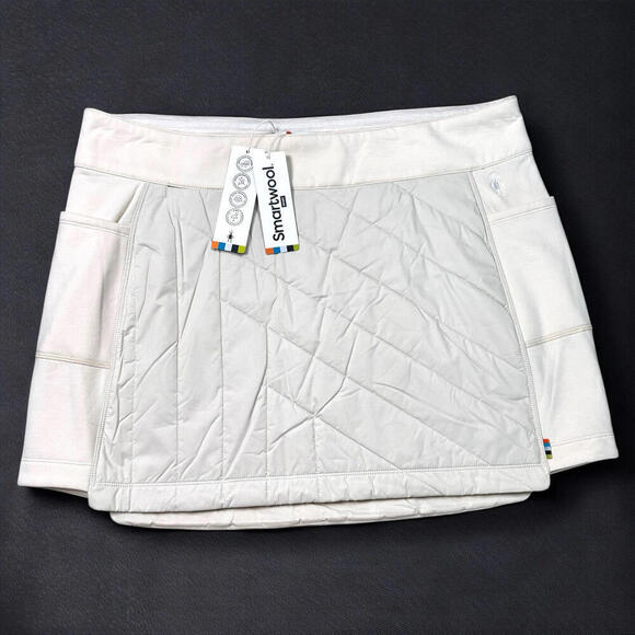NWT Smartwool Women’s Smartloft Skirt Almond Quilted Insulated Size XL Wool $120 - Picture 1 of 12